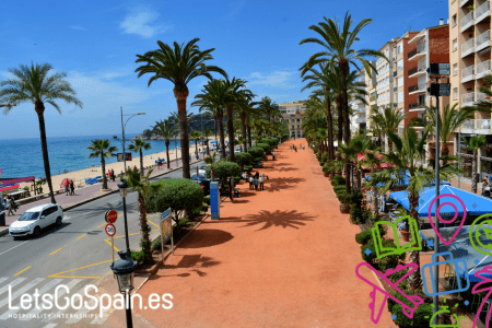 Center of Lloret de Mar, a popular destination for a lot of tourist seeking sun, beach and nightlife.
