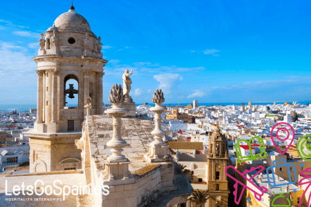 Central church in Cadiz. Ready for your internship in the south of Spain?