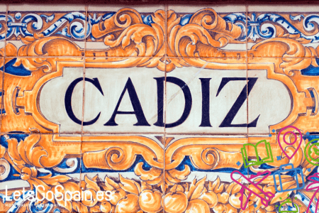 Typical streetname sign in the south of Spain.